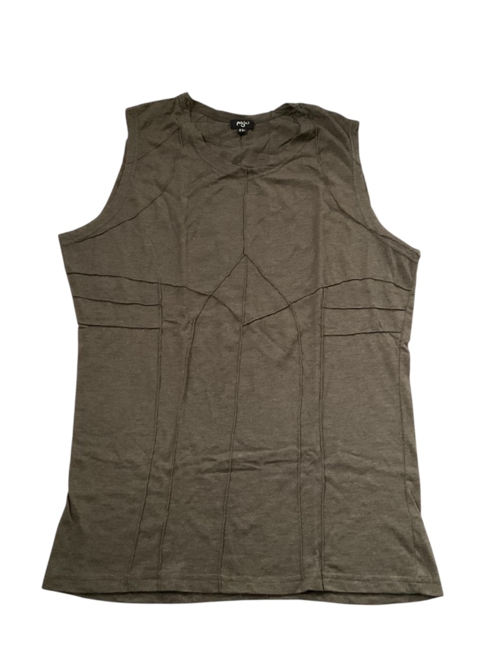 Mishu Set of 2 Raw Seam Tank Tops XL Festival Cyberpunk Teachwear Gothic Grunge